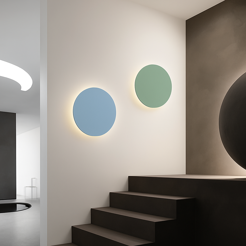 Belquise | Schijf Silhouet Abstracte Moderne Accent Wandlamp