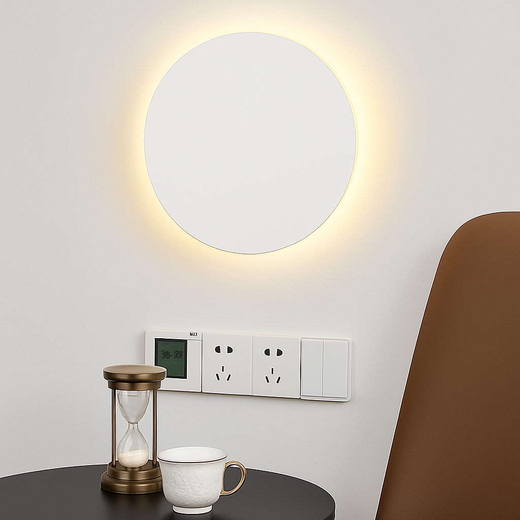 Belquise | Schijf Silhouet Abstracte Moderne Accent Wandlamp