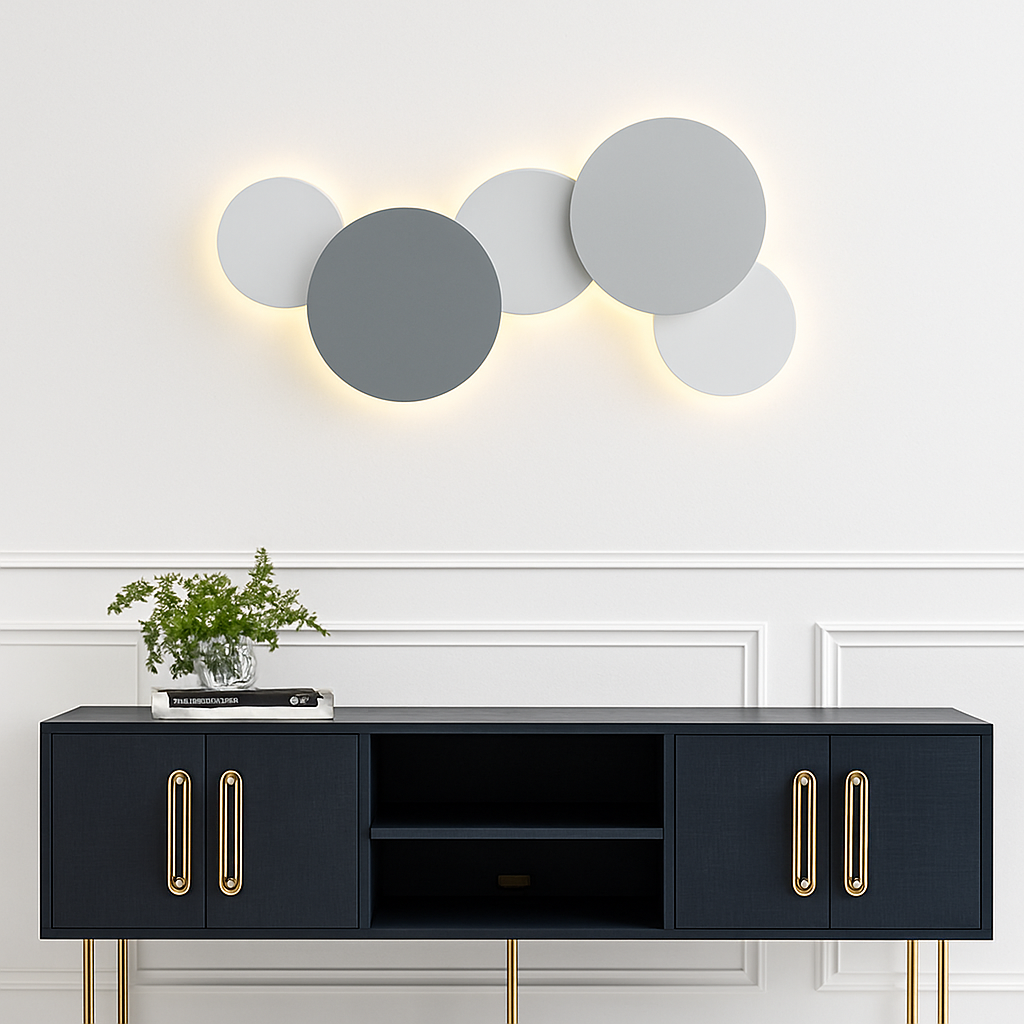 Velvoryn | Minimalistische Eclips Ronde Bol Wandlamp Armatuur