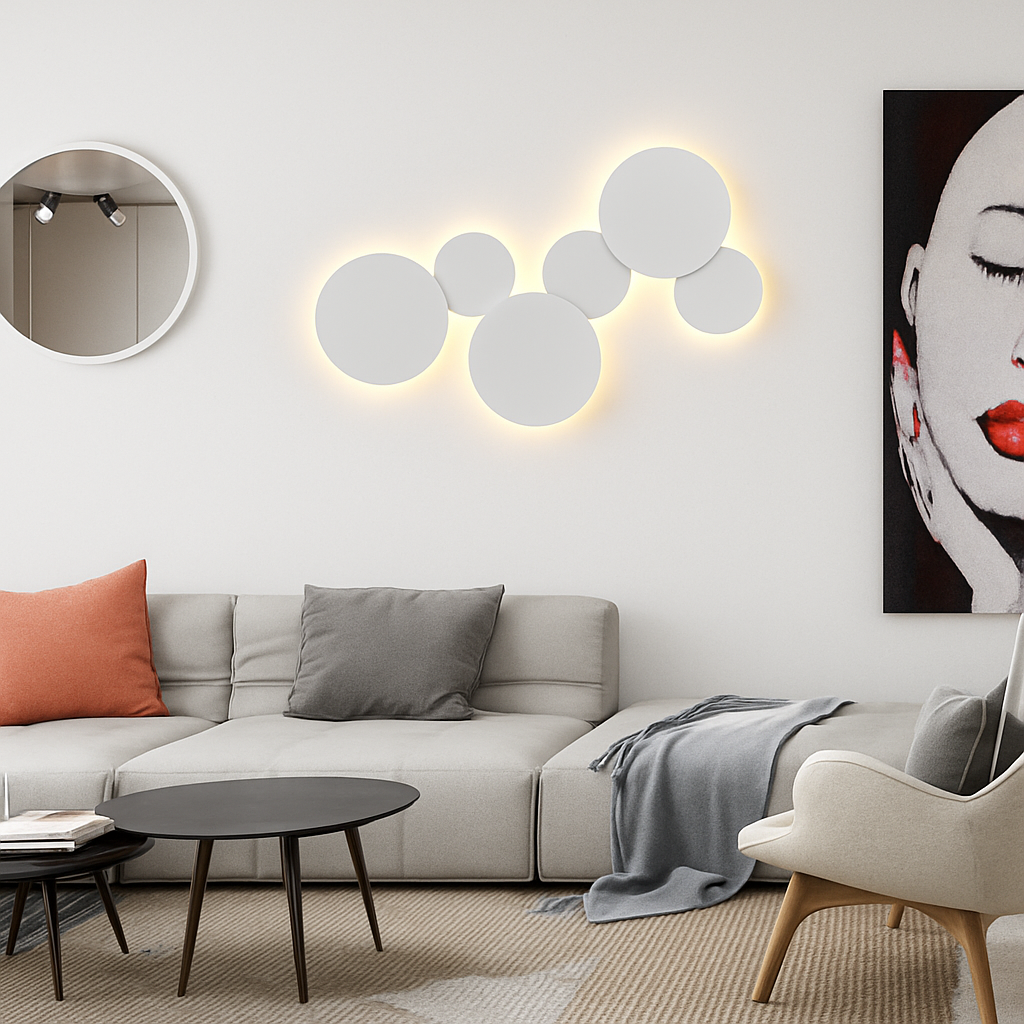 Velvoryn | Minimalistische Eclips Ronde Bol Wandlamp Armatuur