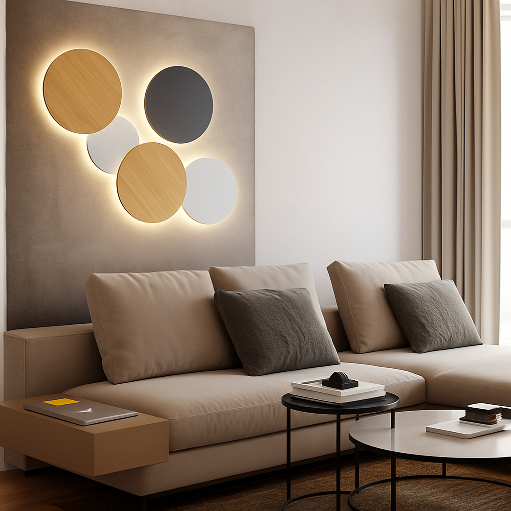Velvoryn | Minimalistische Eclips Ronde Bol Wandlamp Armatuur