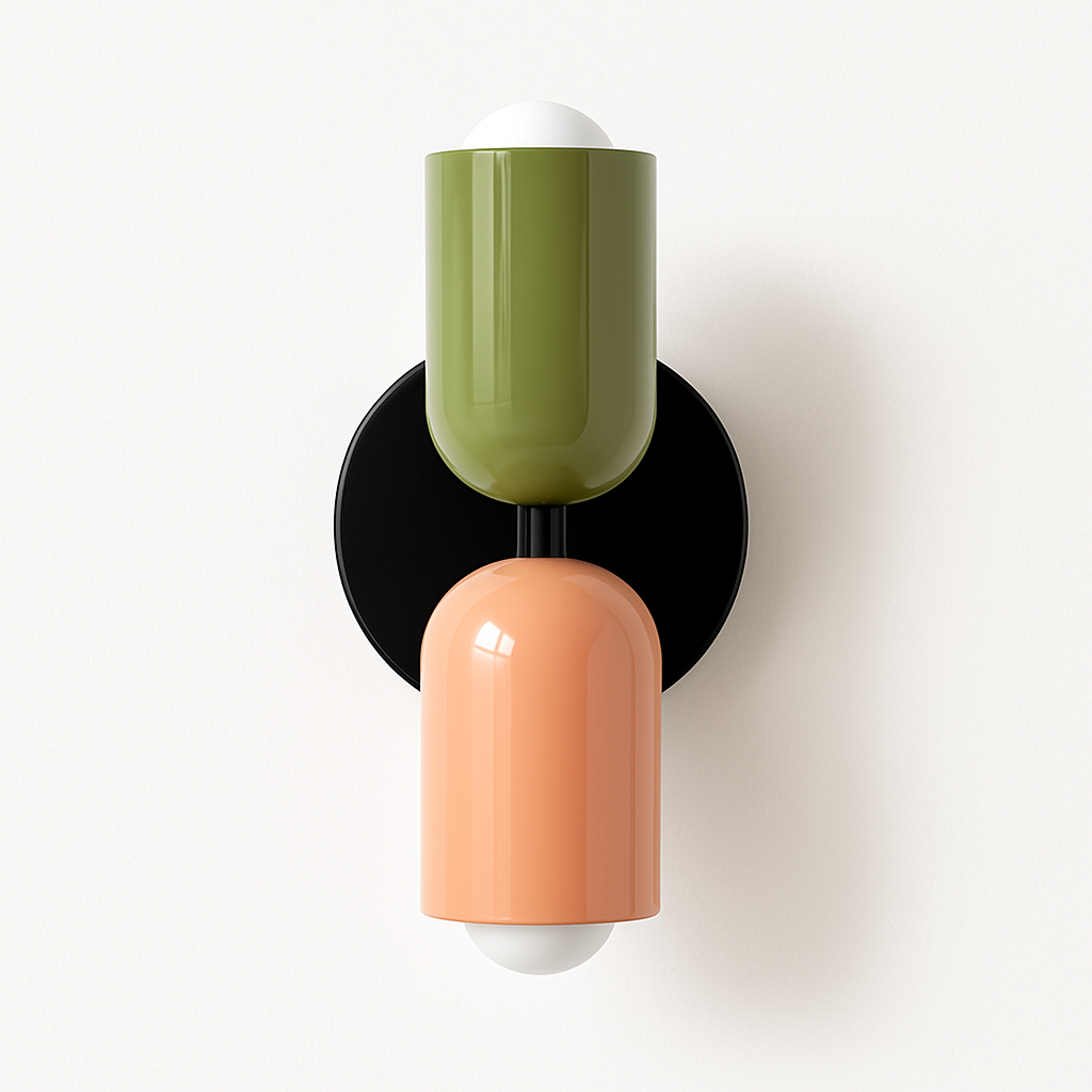 Ryvola| Nordic Minimalistische Metalen Matglas Wandlamp