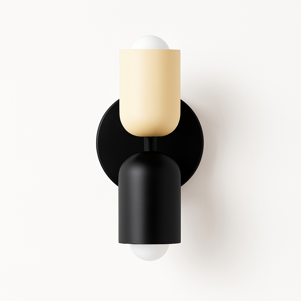 Ryvola| Nordic Minimalistische Metalen Matglas Wandlamp