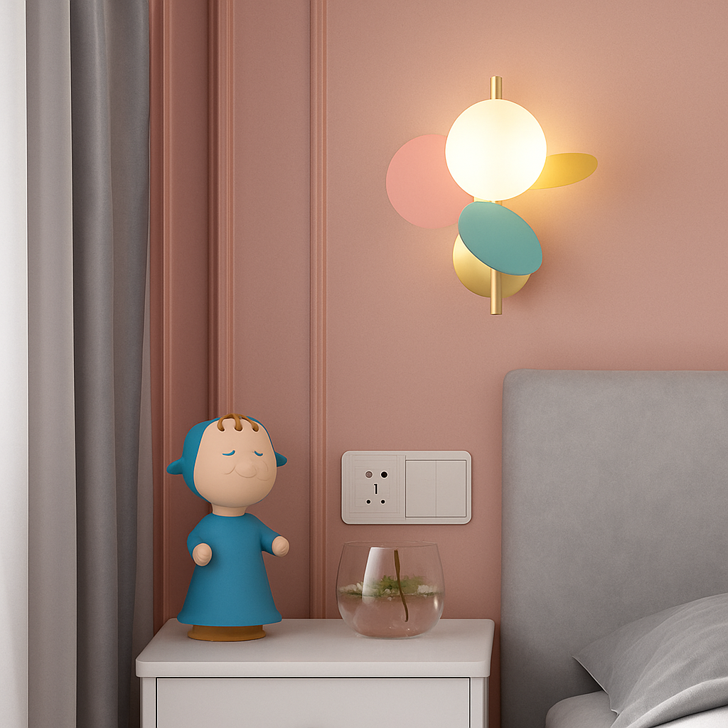 Veldorae | Moderne Minimalistische Beschilderde Decoratieve Wandlamp