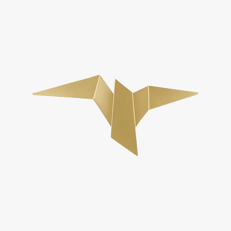 Zeyvori | Elegante Origami Vogel Sculpturale Metalen Wandlamp