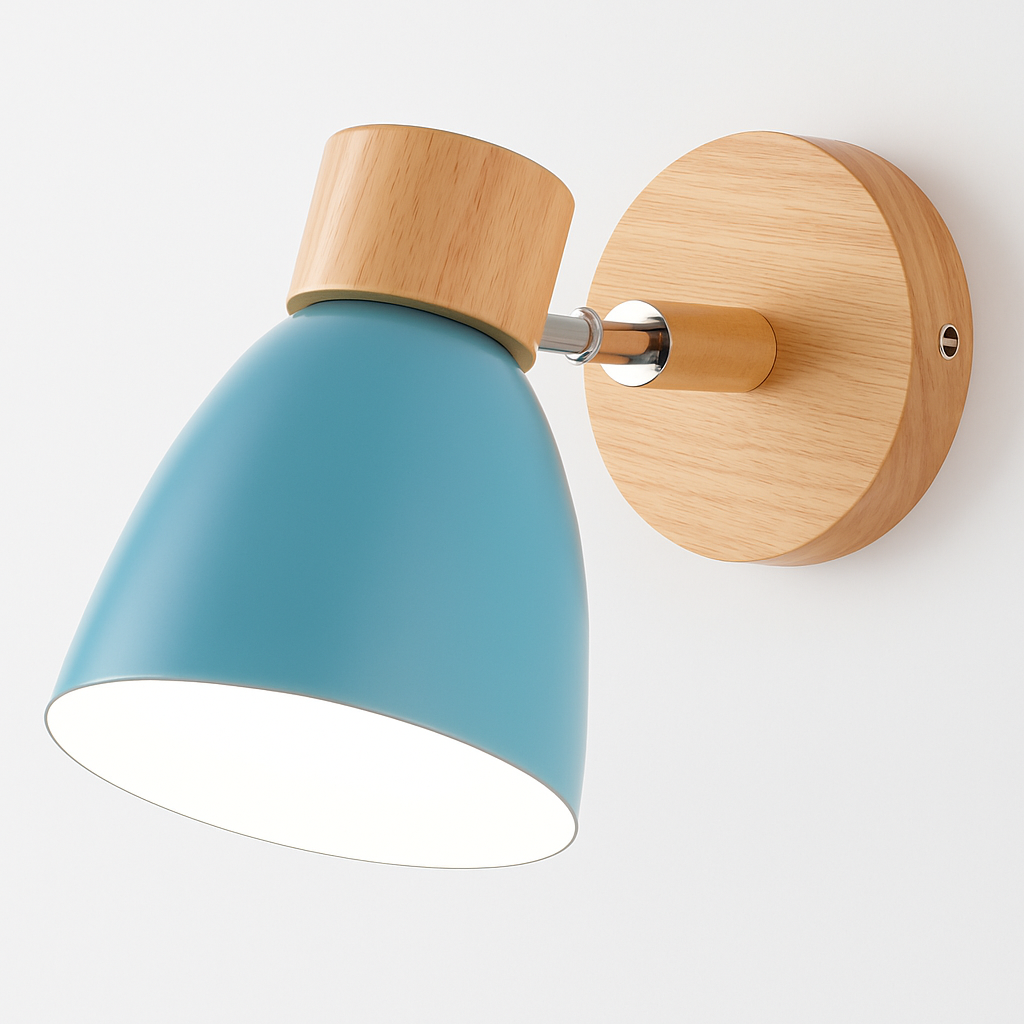 Kryllea| Moderne Minimalistische Houten Pilaar Up Down Wandlamp