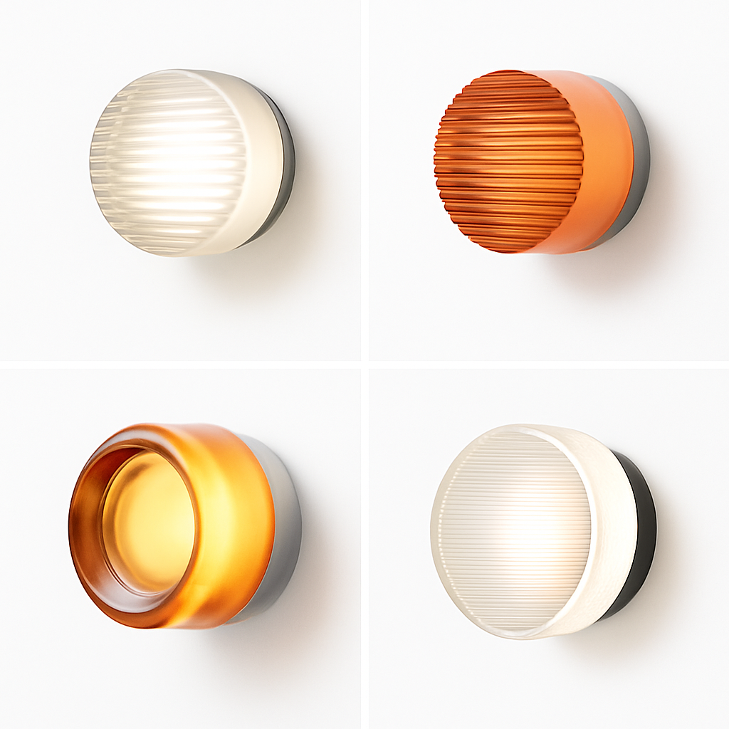 Velisyn | Moderne Ronde LED Wandlamp Sconce Met Mat Glas
