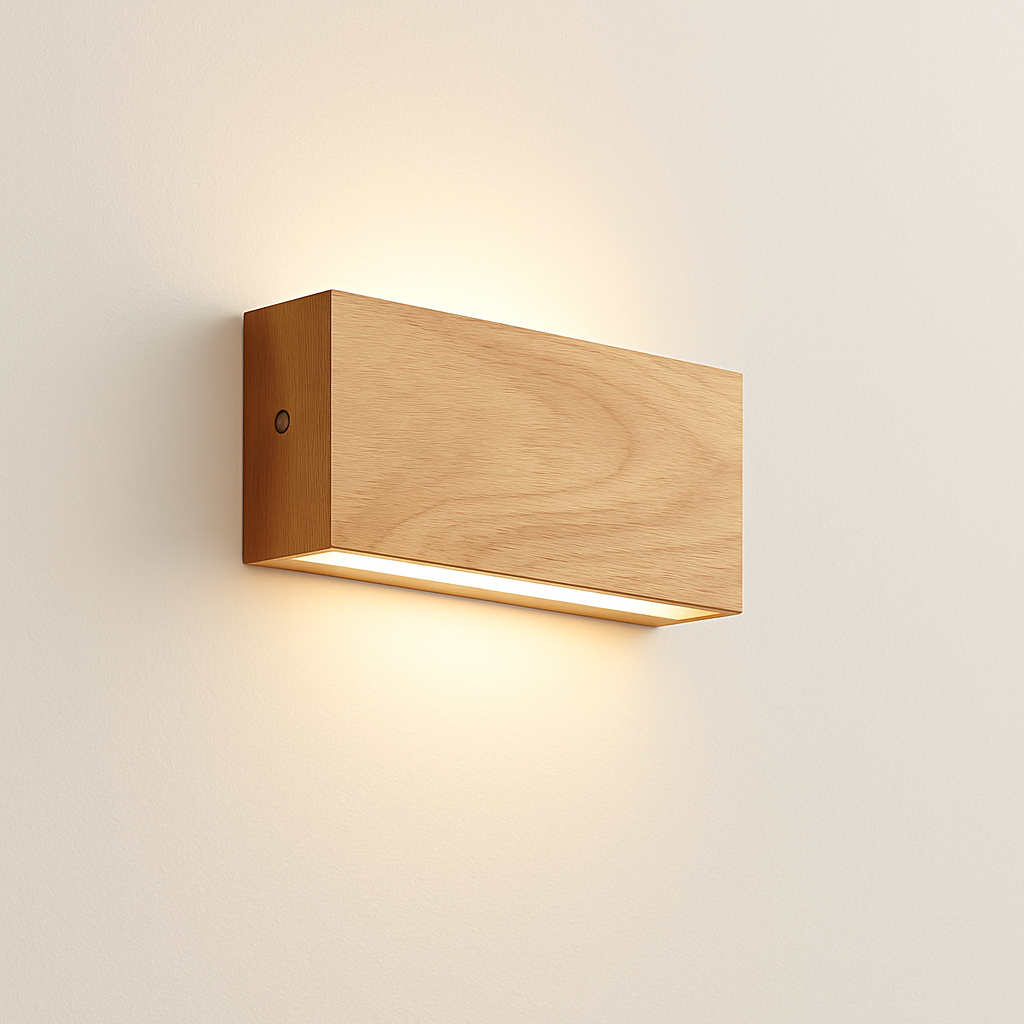 Vondelme | Japanse Stijl Architectonische Houten Wandlamp
