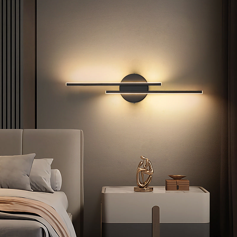 Niris | Moderne Nordic Dubbele Lijn Schijf Wandlamp