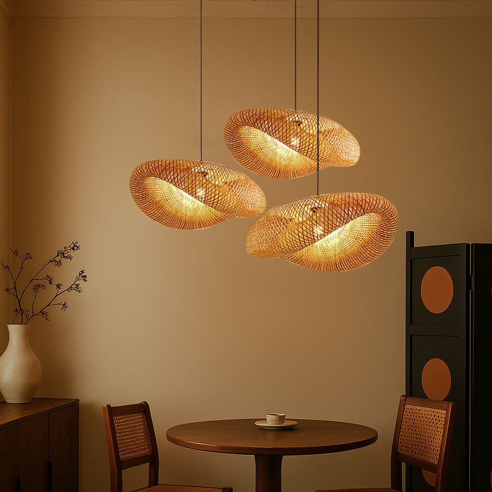 Nativa | Scandinavische Geweven Bamboe Hanglamp