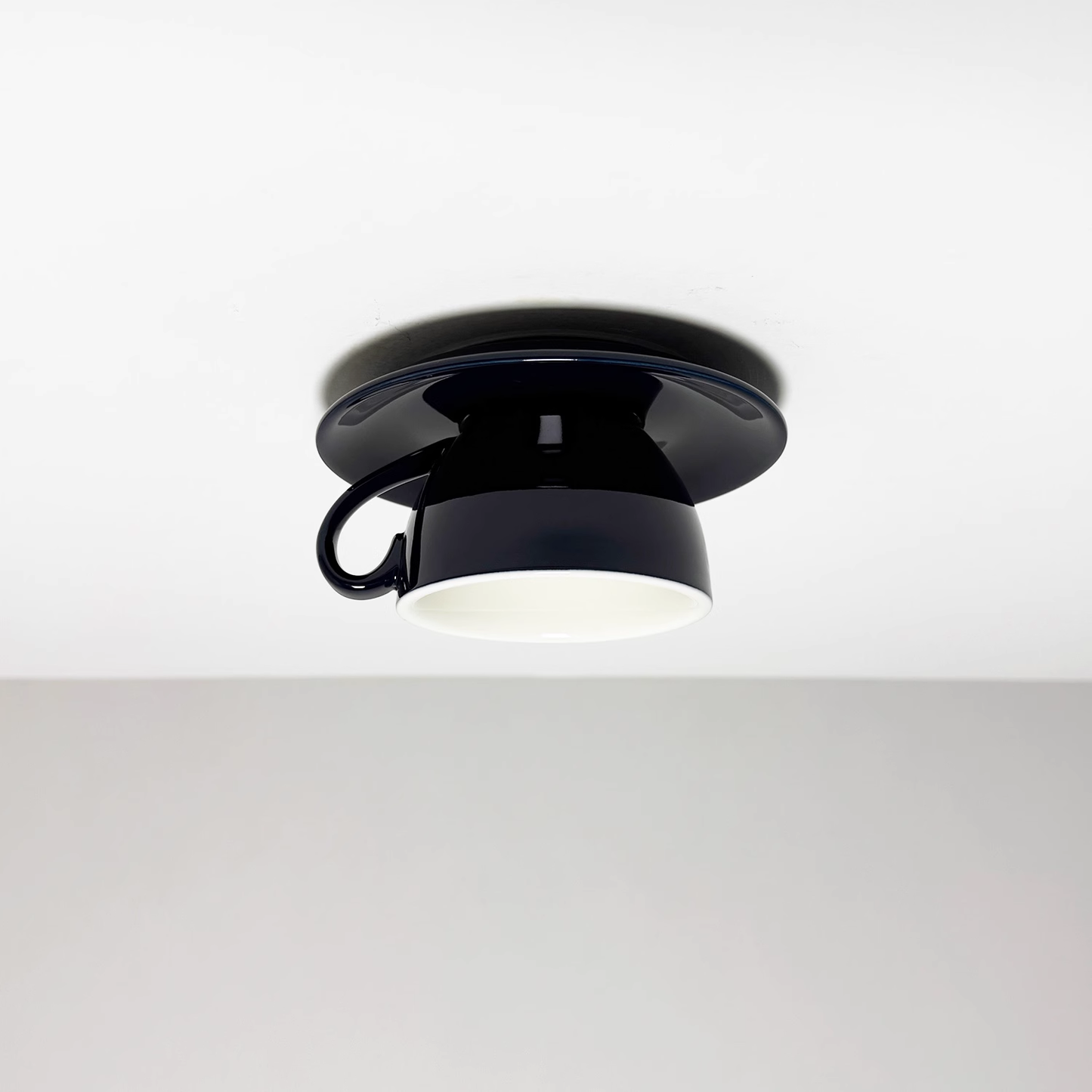 Valentina | Moderne Keramische Koffiekop Flush Mount Plafondlamp
