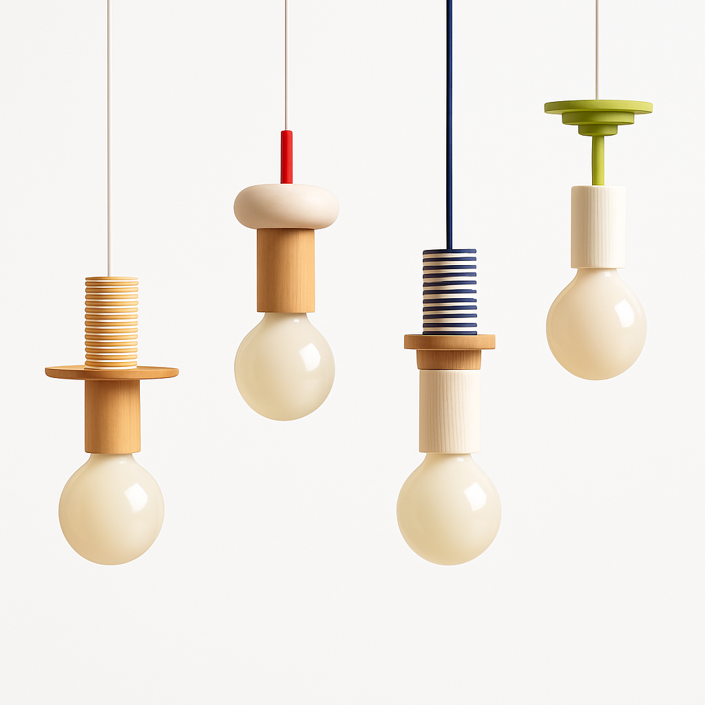 Venrione| Nordic Minimalistische Hout Metalen Hanglamp Plafondlamparmatuur
