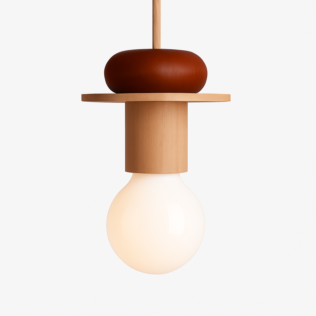 Venrione| Nordic Minimalistische Hout Metalen Hanglamp Plafondlamparmatuur