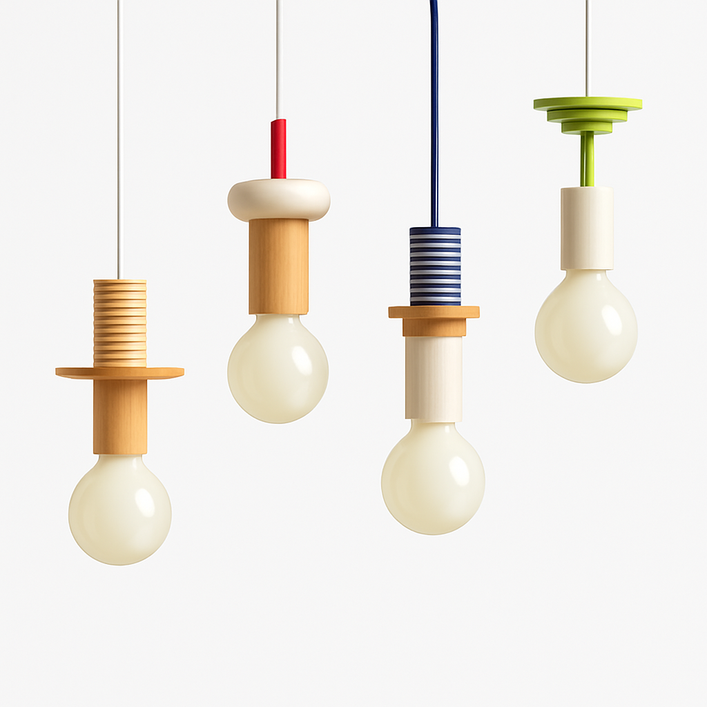 Venrione| Nordic Minimalistische Hout Metalen Hanglamp Plafondlamparmatuur