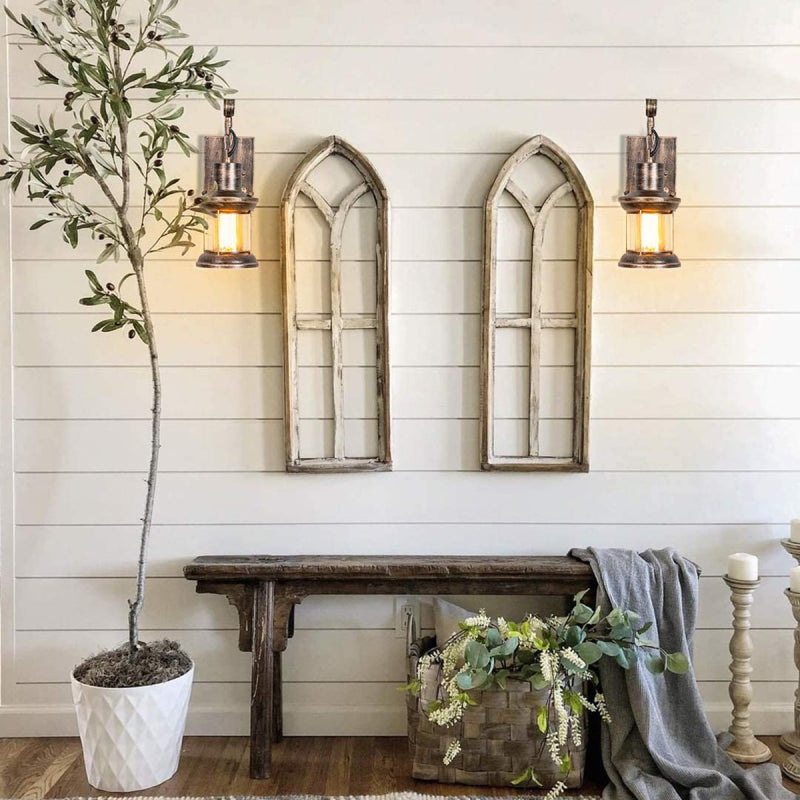 Kolar | Industriële Antieke Lantaarn Stijl Metalen Wandlamp