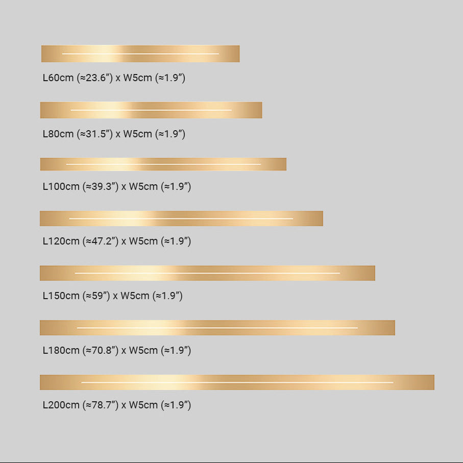 Azini | Slank Geometrisch Verticale Rechthoek Acryl Wandlamp