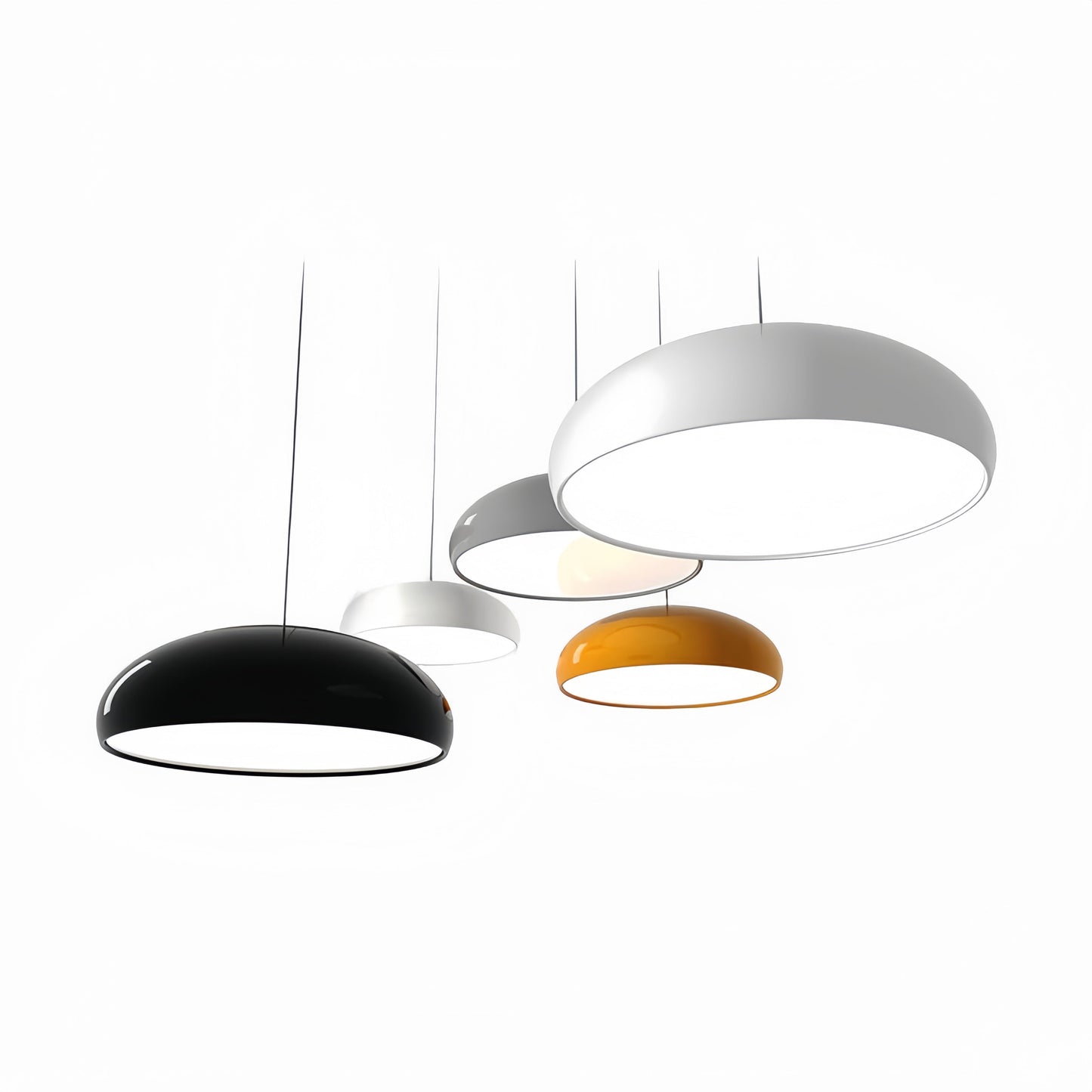Lera | Artistieke Deco Metalen Ronde Paddenstoel Hanglamp