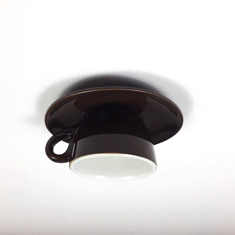 Valentina | Moderne Keramische Koffiekop Flush Mount Plafondlamp