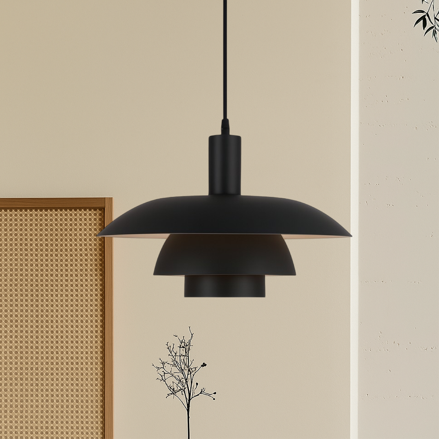 Dania | Minimalistische Deense Stijl Gelaagde Metalen Hanglamp