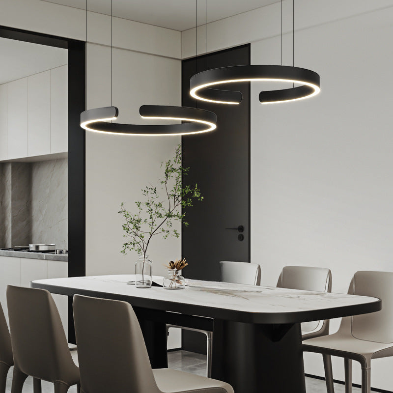 Cyclus | Hedendaagse Open Ring Metalen Hanglamp