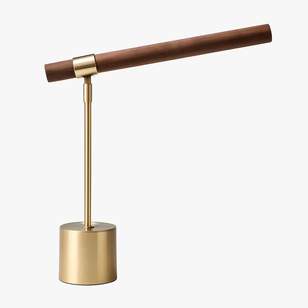 Bristhaw | Sculpturale Bamboe Structurele Scandinavische Bureaulamp