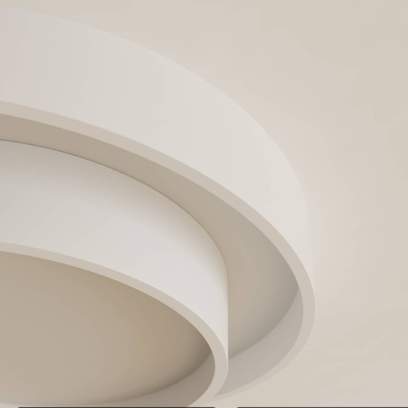 Lunara | Witte Sculpturale Ronde Plafondlamp
