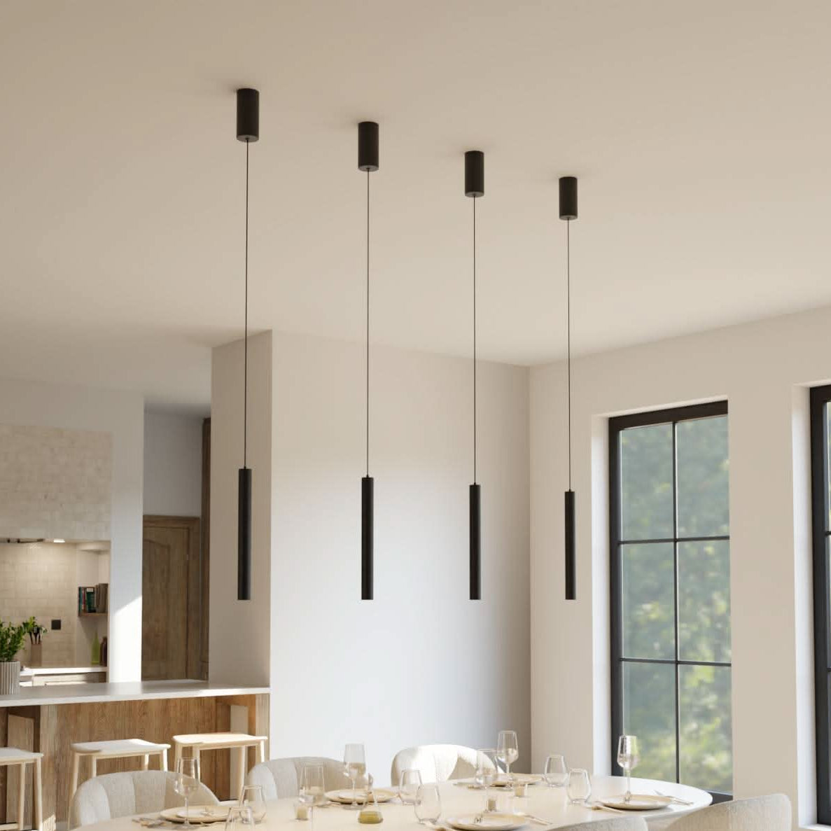 Cylia | Minimalistische Cilinder Hanglamp met Verstelbare Hoogte