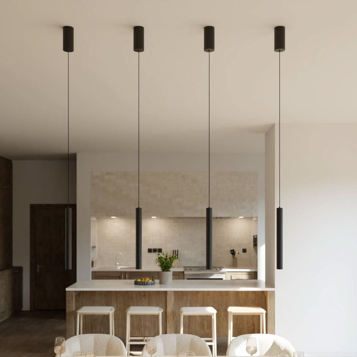 Cylia | Minimalistische Cilinder Hanglamp met Verstelbare Hoogte