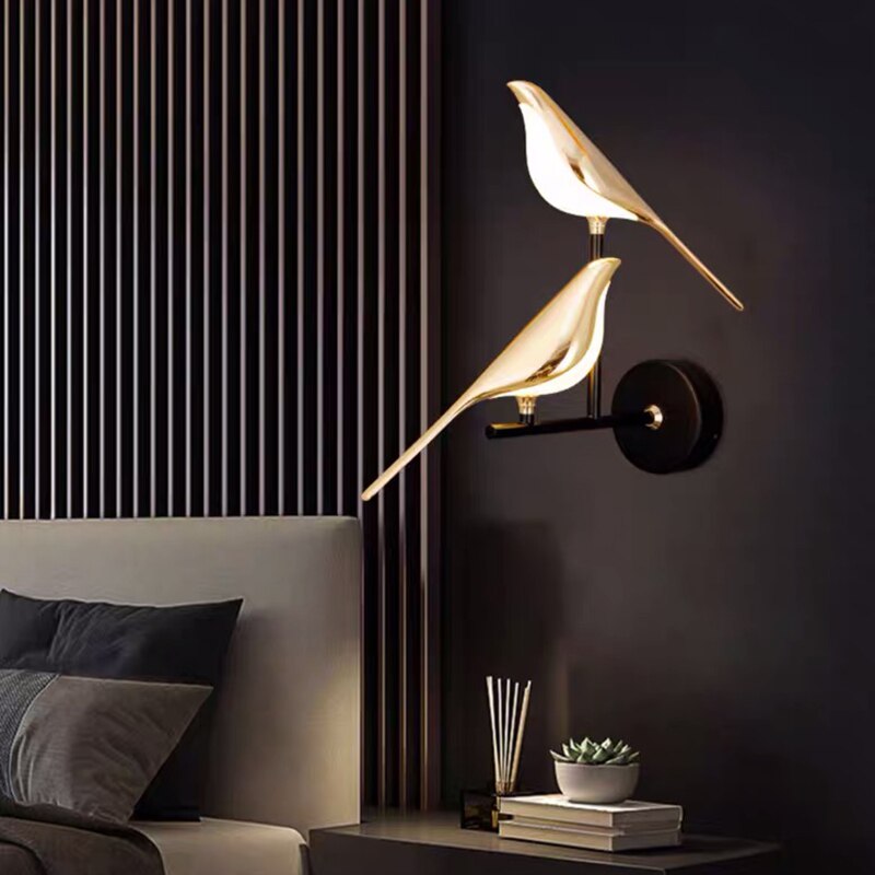 Avia | Moderne Sculpturale Vogel Silhouet Wandlamp