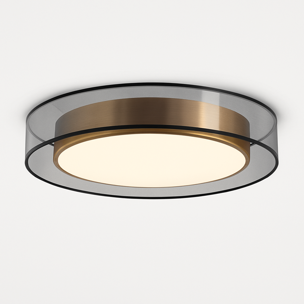 Kymbelar | Geometrisch Profiel Verchroomd IJzeren Scandinavische Opbouw Plafondlamp