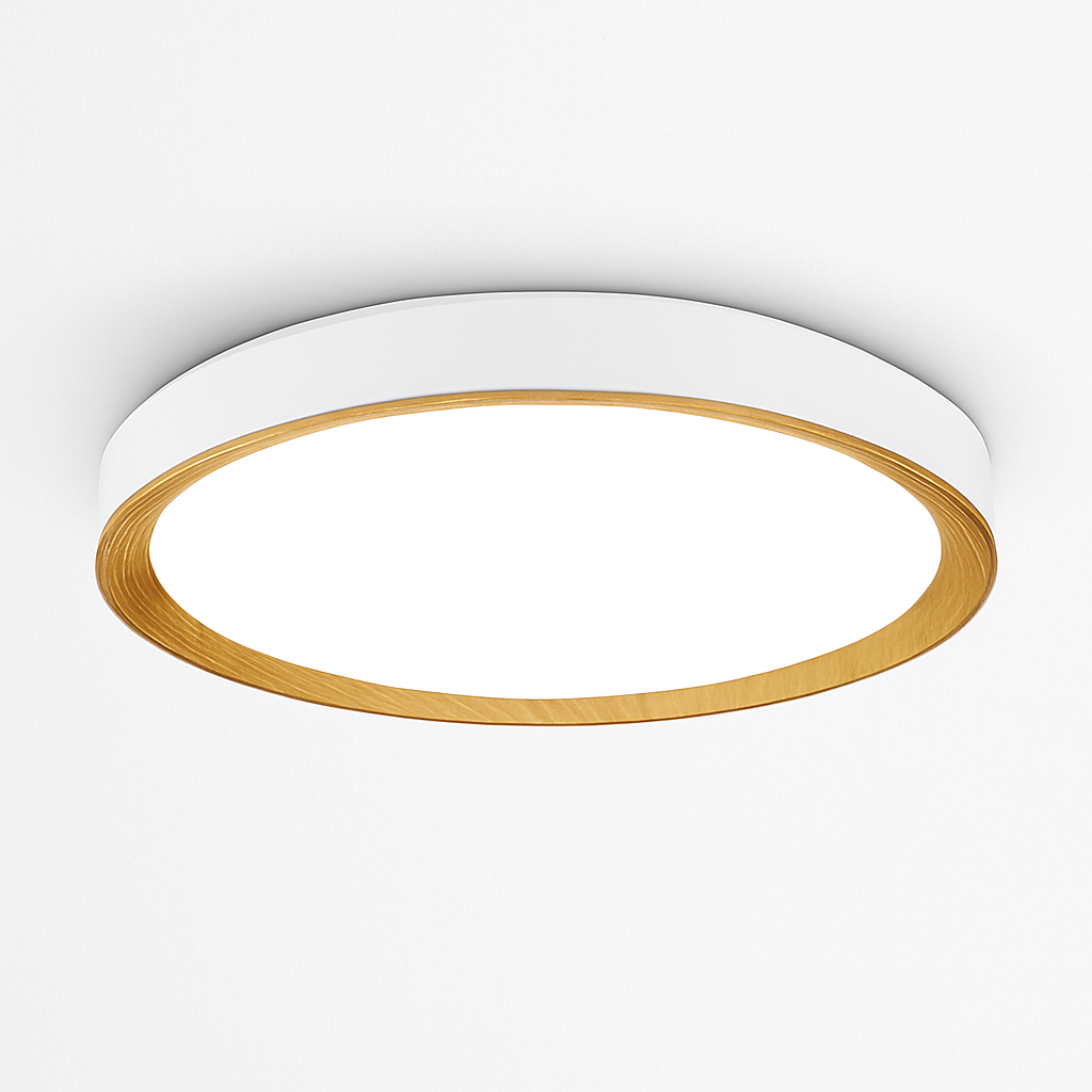 Trellion | Noordse Cirkelvormige Houtnerf Stijl Opbouw Plafondlamp