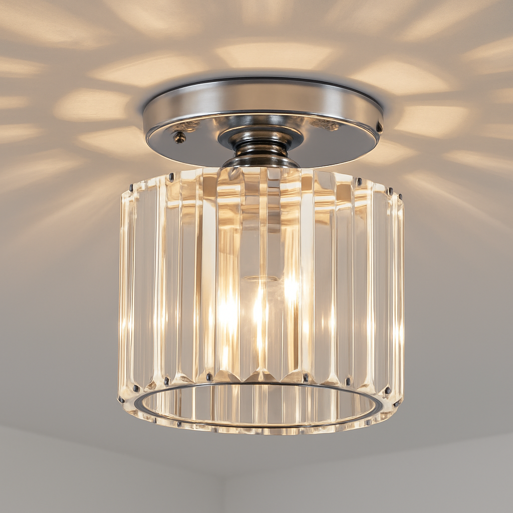 Velvique | Geometrische Kristallen Glazen Opbouw Plafondlamp