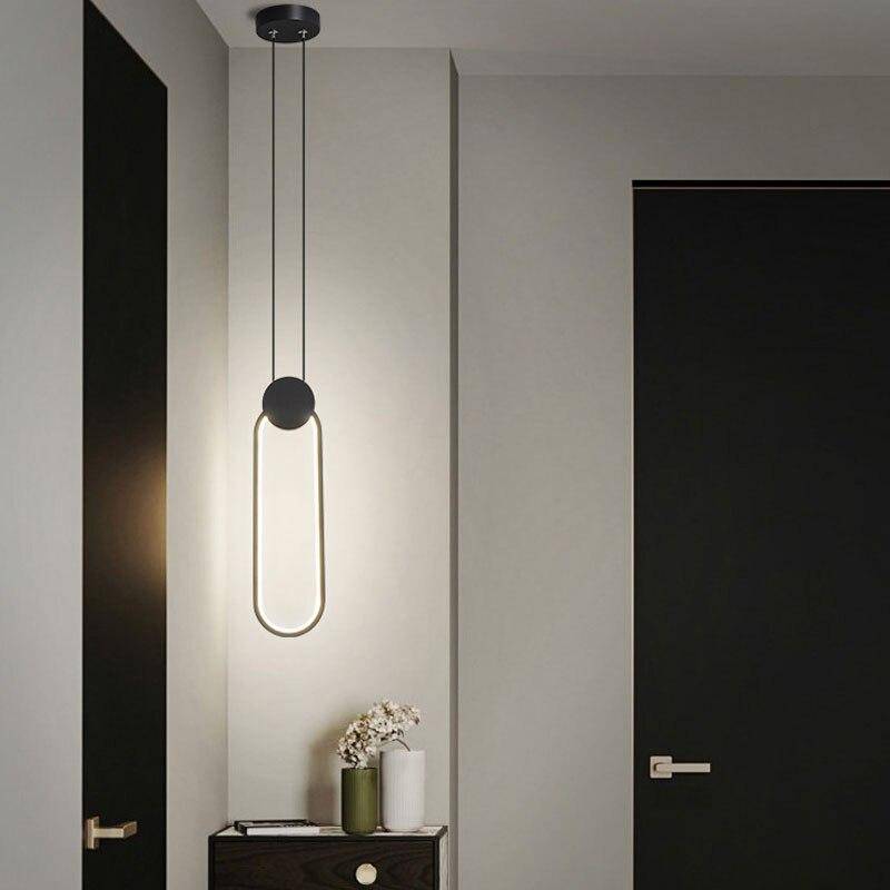 Veyndara | Lineaire geometrische metalen frame hanglamp