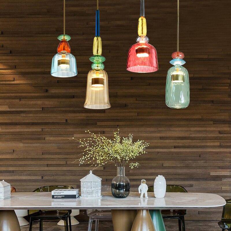 Zynthera | Moderne Noordse glazen LED hanglamp