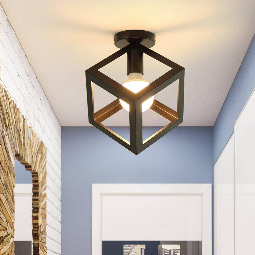 Zorquence | Geometrische Kooi Industriële Opbouw Plafondlamp