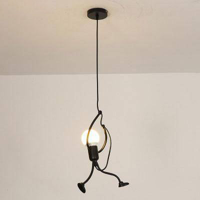 Kryntoch | Industriële Silhouet Menselijke Vorm Art Deco Plafondlamp