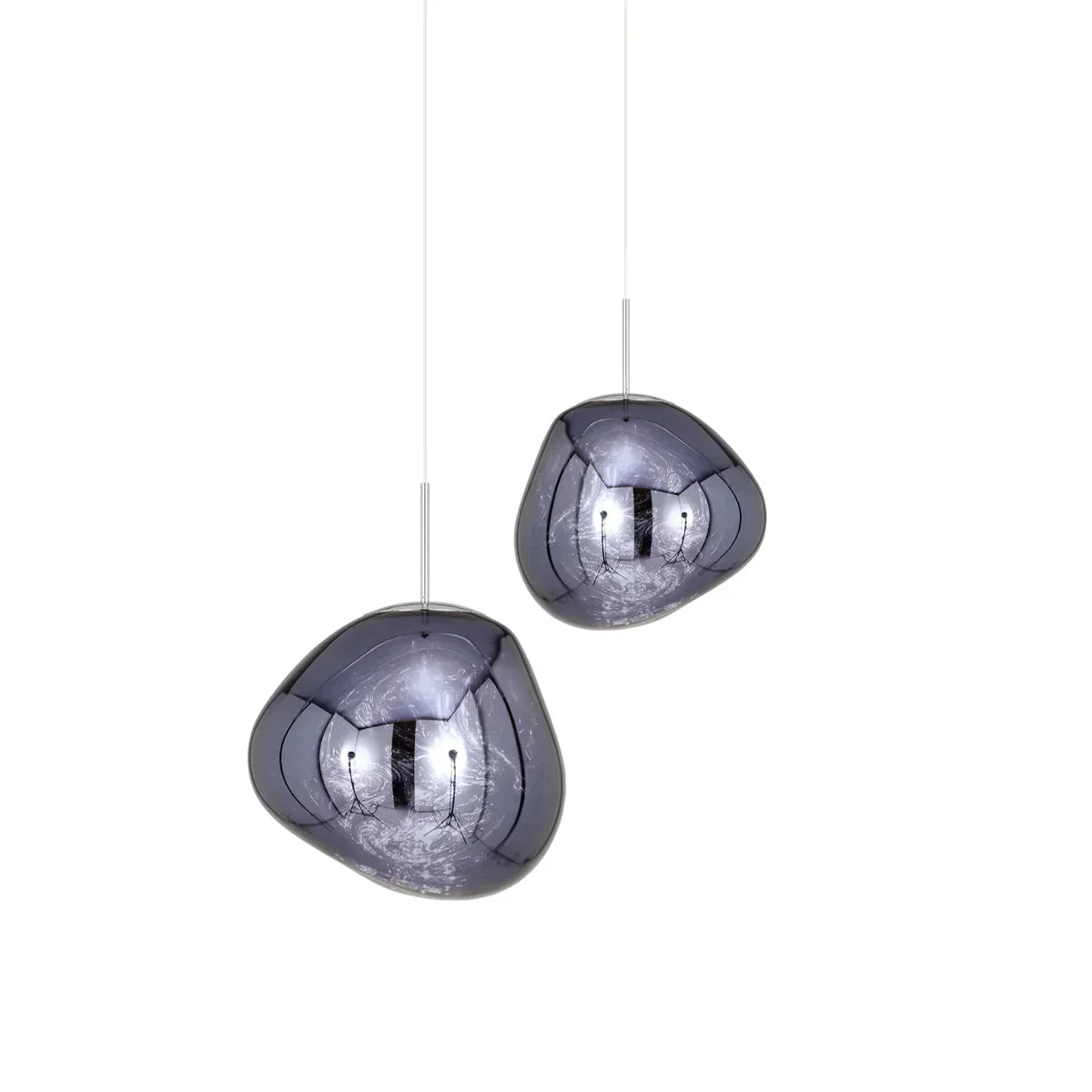 Zora | Moderne Abstract Gesmolten Glazen Translucente Hanglamp