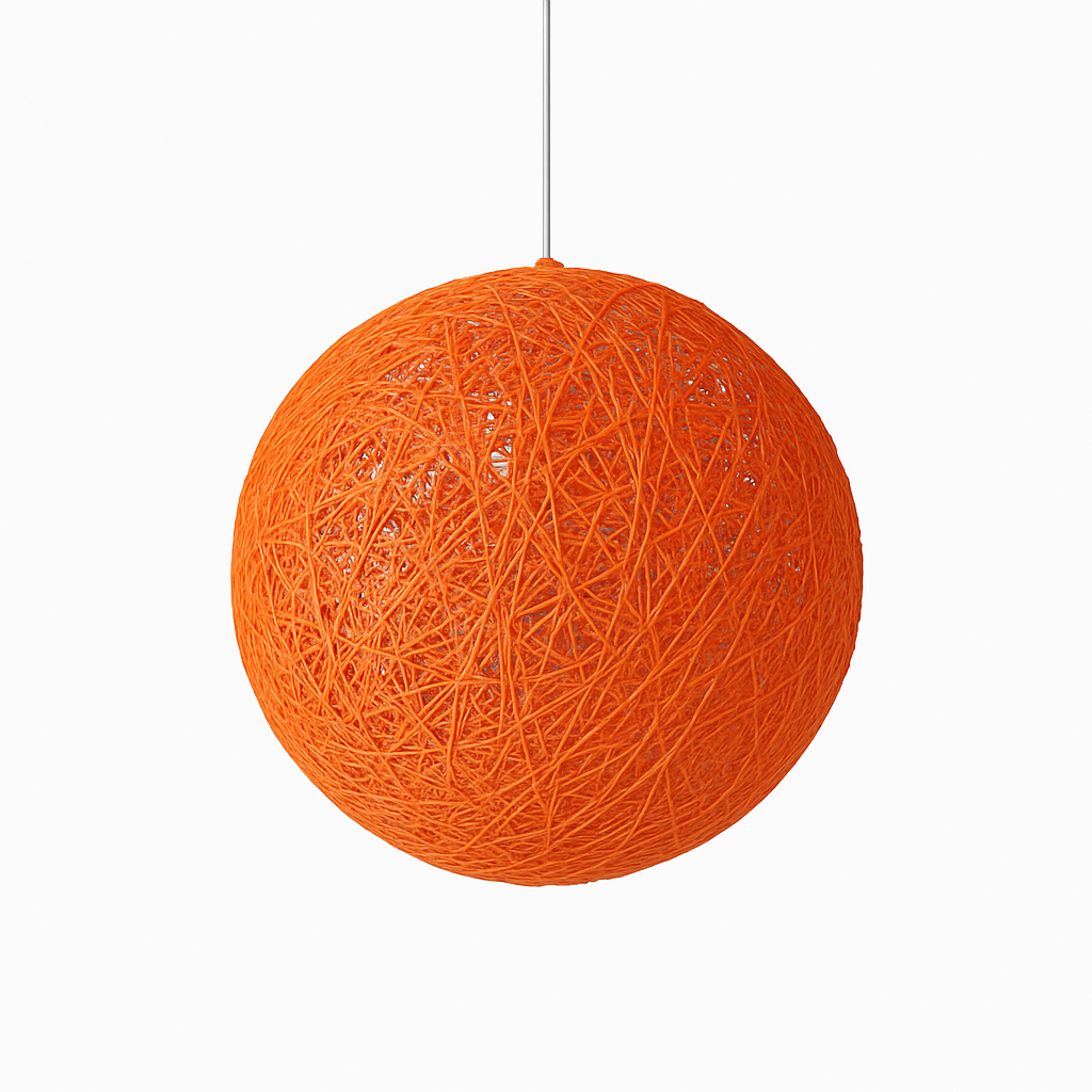 Verithon | Elegante Rieten Papieren Cocooning Bol Hanglamp