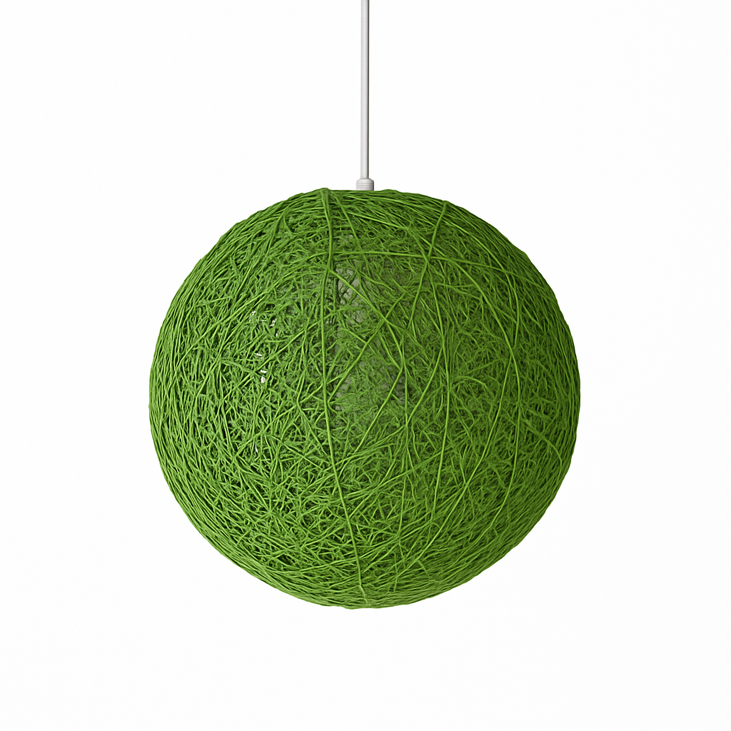 Verithon | Elegante Rieten Papieren Cocooning Bol Hanglamp