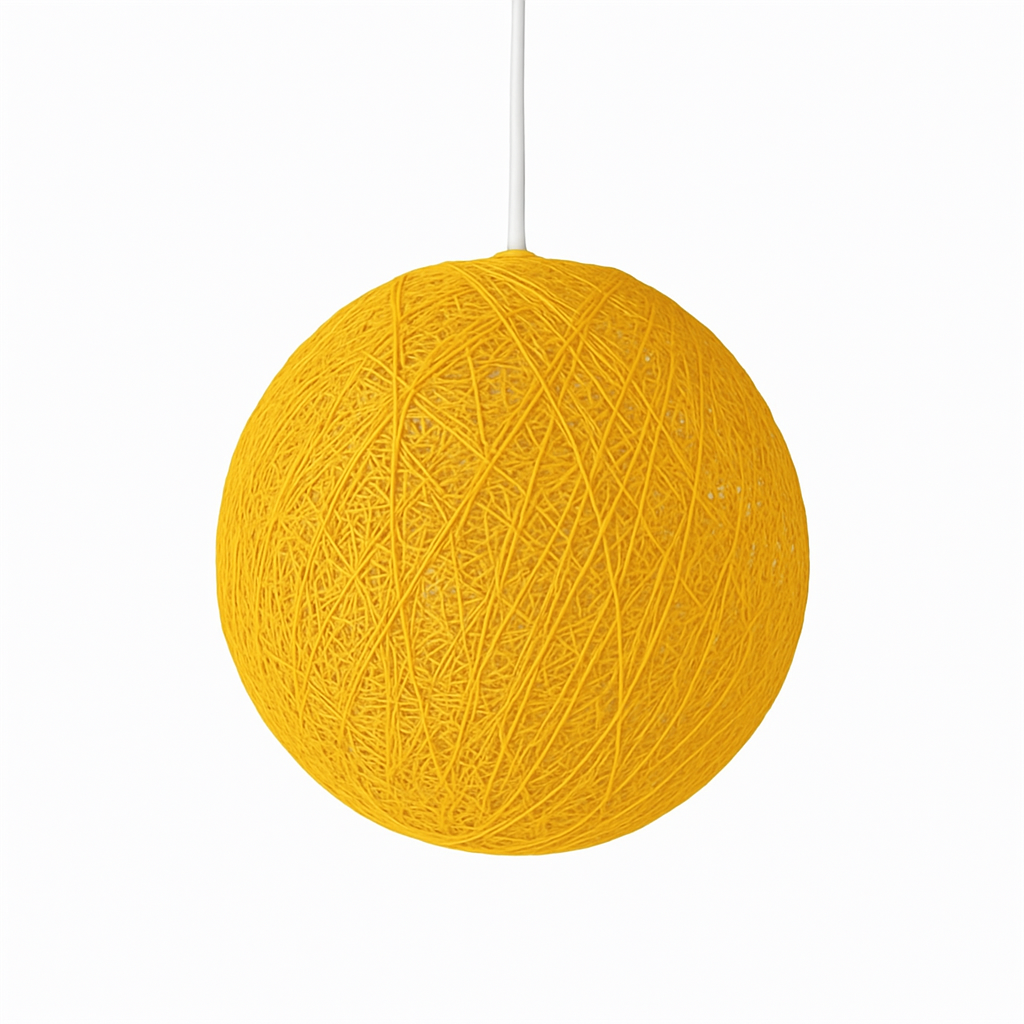 Verithon | Elegante Rieten Papieren Cocooning Bol Hanglamp