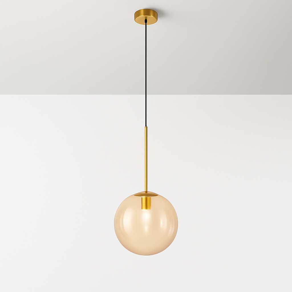Verqis | Moderne Noordse Glazen Bol Hangende Hanglamp