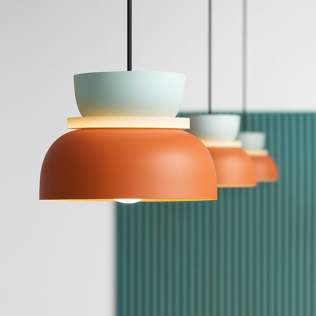 Velryth | Moderne Noordse Geometrische Metalen Hanglamp