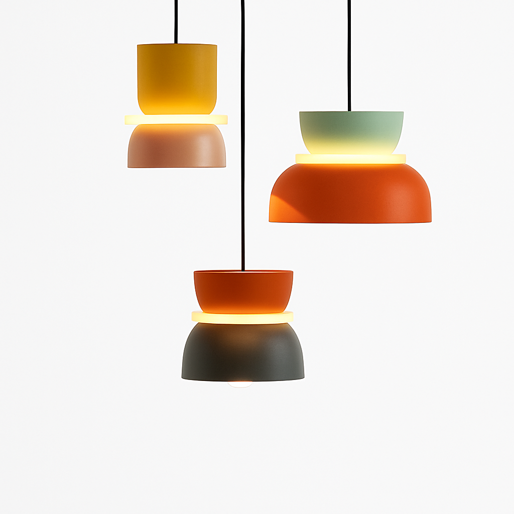 Velryth | Moderne Noordse Geometrische Metalen Hanglamp