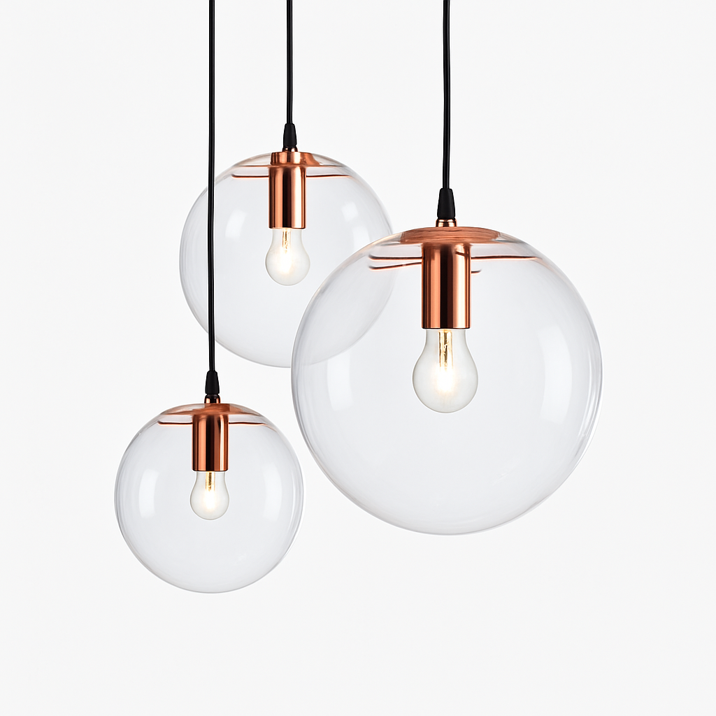 Virellian | Moderne Glazen Bol LED Hanglamp Bol