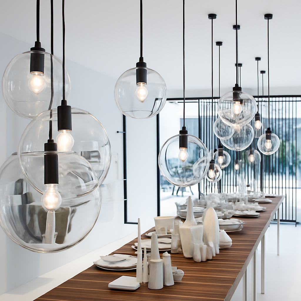 Virellian | Moderne Glazen Bol LED Hanglamp Bol