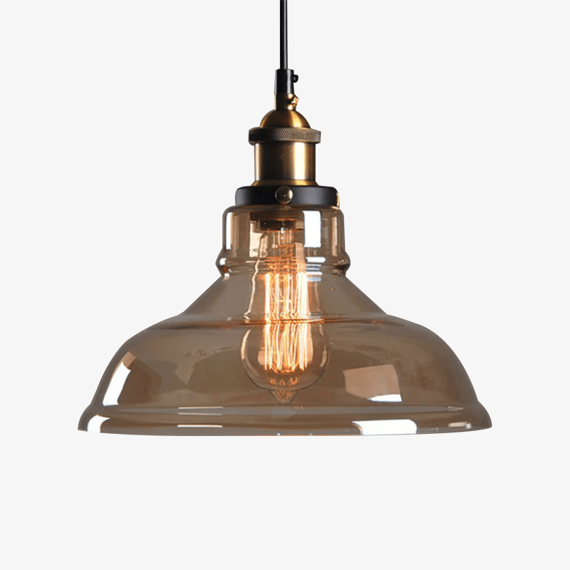 Kelsindra | Vintage Belvormige Glazen Hanglamp