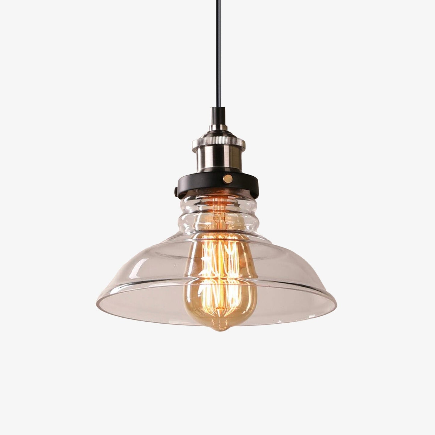 Kelsindra | Vintage Belvormige Glazen Hanglamp