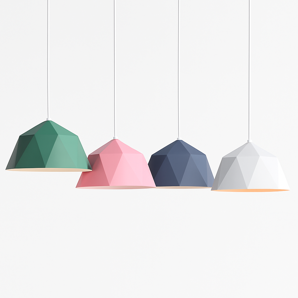 Verovei| Moderne Geometrische Diamanten Kooi Metalen Hanglamp