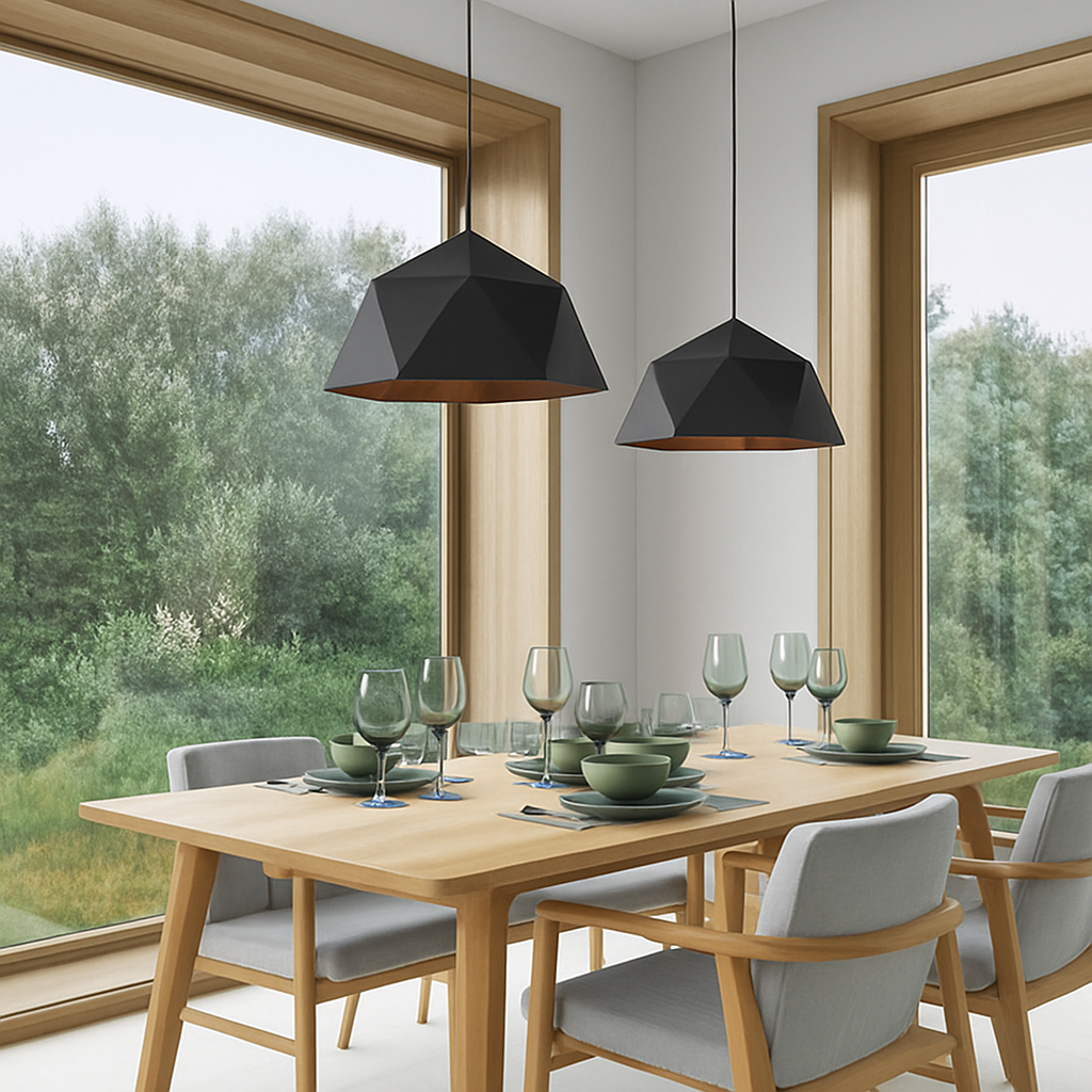 Verovei| Moderne Geometrische Diamanten Kooi Metalen Hanglamp