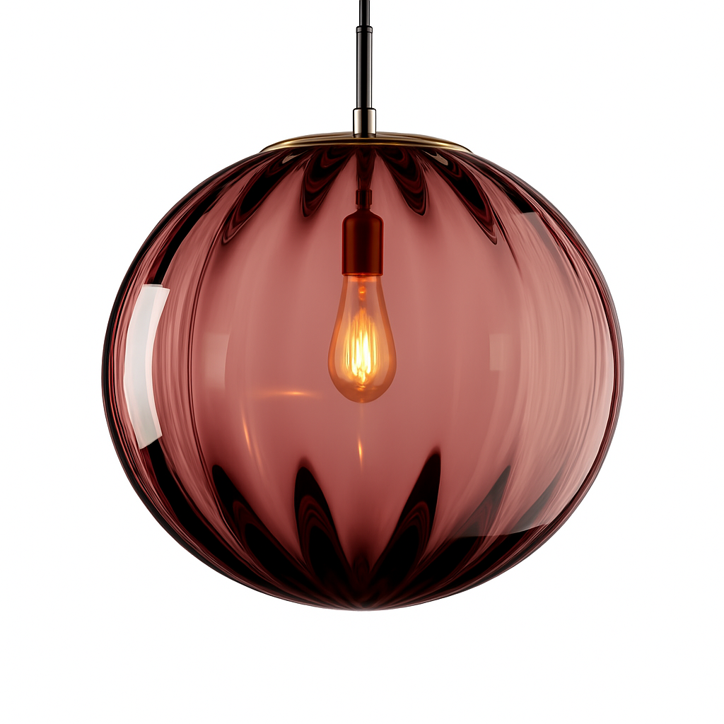 Valdory | Moderne Getinte Glazen Bol Hanglamp